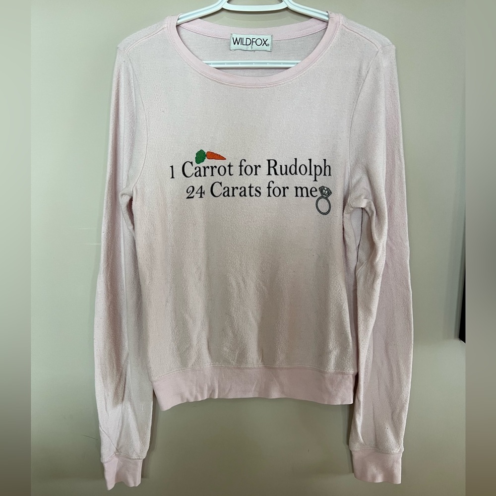 Wildfox graphic long sleeve shirt